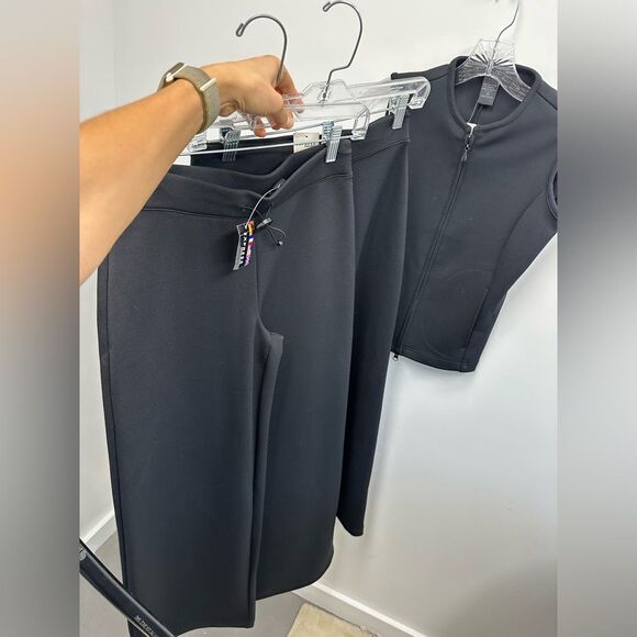 Vintage Express Y2K 3 Piece Set Zip Vest, Wide Leg Pants & Maxi Skirt Size XS - Picture 9 of 16